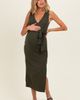 PinkBlush PinkBlush Sleeveless Wrap Midi Dress - 1