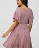 PinkBlush PinkBlush Smocked Front Ruffle Hem Dress - 4