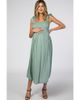 PinkBlush PinkBlush Smocked Tie Strap Midi Dress - 1