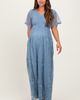 PinkBlush PinkBlush Smocked Top Lace Maxi Dress - 2