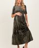 PinkBlush PinkBlush Smocked Velvet MIdi Dress - 1