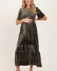 PinkBlush PinkBlush Smocked Velvet MIdi Dress - 2