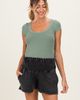 PinkBlush PinkBlush Smocked Waist Mineral Wash Shorts - 2