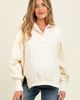 PinkBlush PinkBlush Snap Button Pullover Henley Sweatshirt - 1