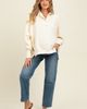 PinkBlush PinkBlush Snap Button Pullover Henley Sweatshirt - 2