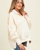 PinkBlush PinkBlush Snap Button Pullover Henley Sweatshirt - 3
