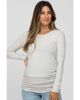 PinkBlush PinkBlush Soft Knit Ruched Maternity Top - 1