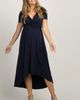 PinkBlush PinkBlush Solid Hi-Low Wrap Dress - 1