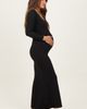 PinkBlush PinkBlush Square Neck Long Sleeve Maxi Dress - 2
