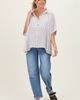 PinkBlush PinkBlush Striped Boxy Button Down Top - 3