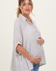 PinkBlush PinkBlush Striped Boxy Button Down Top - 4