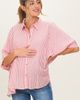 PinkBlush PinkBlush Striped Button Up Dolman Top - 2