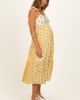 PinkBlush PinkBlush Striped Floral Shoulder Tie Midi Dress - 2