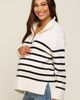 PinkBlush PinkBlush Striped Half Zip Sweater - 3