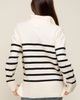 PinkBlush PinkBlush Striped Half Zip Sweater - 4