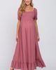 PinkBlush PinkBlush Swiss Dot Square Neck Smocked Maxi Dress - 4