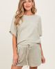 PinkBlush PinkBlush Textured Knit Dolman Sleeve Top Shorts Set - 1