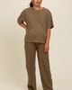 PinkBlush PinkBlush Textured Knit Oversized Tee And Pants Set - 2