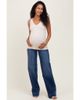 PinkBlush PinkBlush Trouser Hem Wide Leg Maternity Jeans - 1