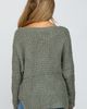PinkBlush PinkBlush V-Neck Side Slit Thick Knit Sweater - 3