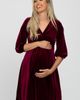 PinkBlush PinkBlush Velvet Wrap Front Babydoll Dress - 1