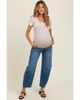 PinkBlush PinkBlush Vintage Wash Ankle Straight Leg Maternity Jeans - 1