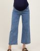 PinkBlush PinkBlush Wash Cropped Denim Maternity Jeans - 2