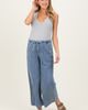 PinkBlush PinkBlush Washed Denim Cropped Pants - 3