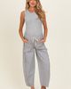 PinkBlush PinkBlush White Striped Relaxed Fit Pants  - 1