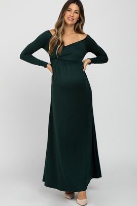 PinkBlush PinkBlush Wrap Front Empire Waist Maxi Dress
