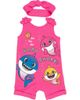 Pinkfong Pinkfong Baby Shark Sleeveless Romper and Headband Set - 1