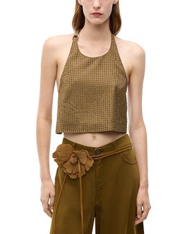 Pinko Pinko Arbaia Rhinestone Tank Top