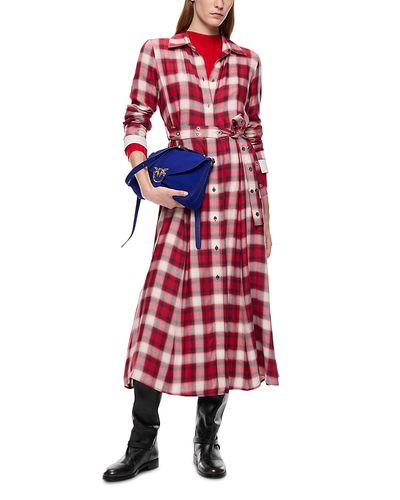 Pinko Pinko Atropa Belted Midi Shirtdress