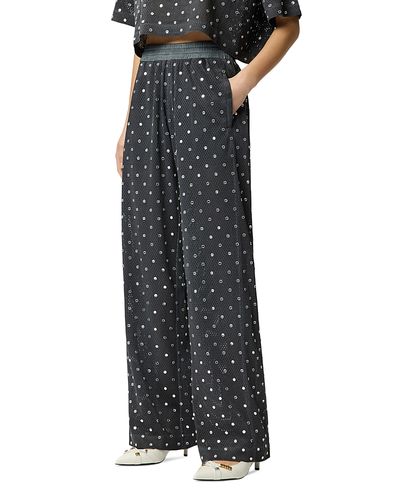 Pinko Pinko Bastelli Embellished Mesh Pants