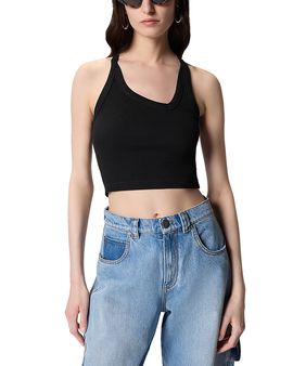 Pinko Pinko Brandy Ribbed Tank Top