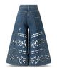Pinko Pinko Burkina Bermuda Sangallo Laser High Rise Wide Leg Jeans in Pj1 - 2