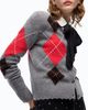 Pinko Pinko Cardiff Wool Argyle Cardigan - 4