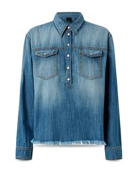 Pinko Pinko Cascate Mixed Media Shirt