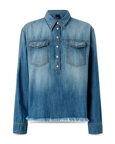 Pinko Pinko Cascate Mixed Media Shirt