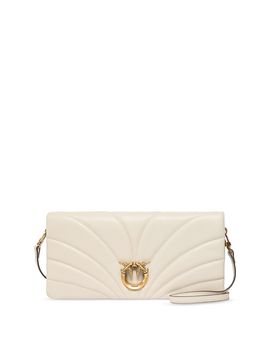 Pinko Pinko Click Horizontal Classic Quilted Leather Clutch