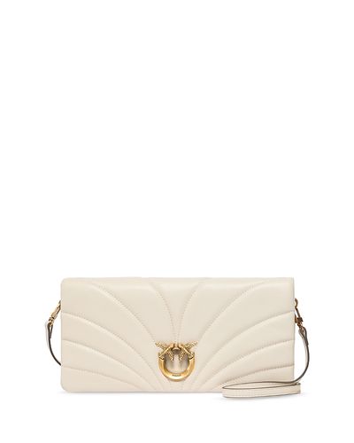 Pinko Pinko Click Horizontal Classic Quilted Leather Clutch
