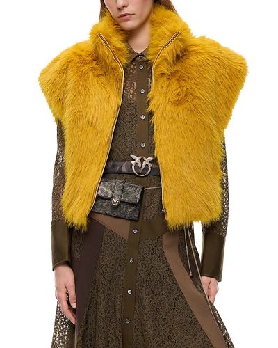 Pinko Pinko Eloro Aspen Faux Fur Vest