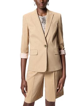 Pinko Pinko Freda Stretch Linen Blend Jacket