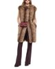 Pinko Pinko Galearis Faux Fur Hooded Long Vest - 2