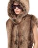 Pinko Pinko Galearis Faux Fur Hooded Long Vest - 4