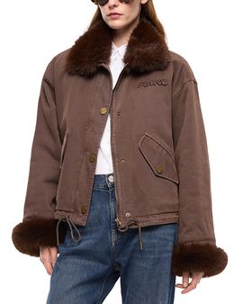 Pinko Pinko Garlate Cotton & Aspen Effect Jacket