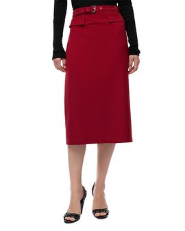 Pinko Pinko Gazania Belted Crepe Skirt