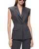 Pinko Pinko Genista Yarn Dyed Sleeveless Blazer - 1