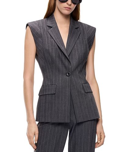 Pinko Pinko Genista Yarn Dyed Sleeveless Blazer