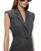 Pinko Pinko Genista Yarn Dyed Sleeveless Blazer - 4
